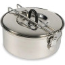Кастрюля из нержавеющей стали TATONKA SHERPA POT 0,6 L с крышкой 4111